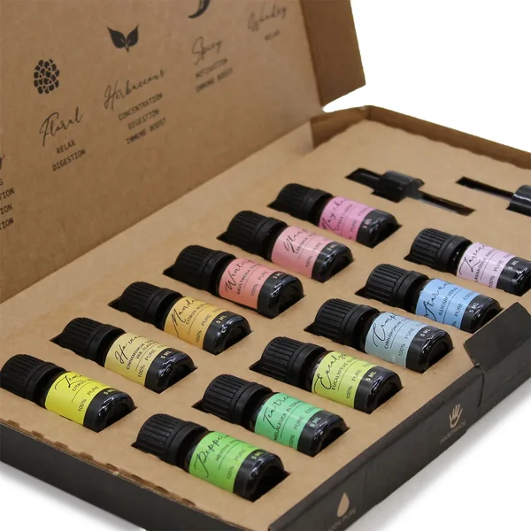 A selection of aromatherapy oils