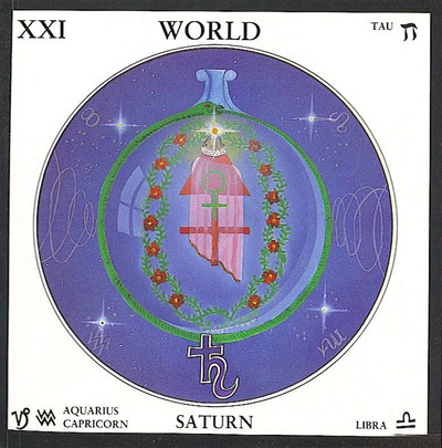 The World tarot card